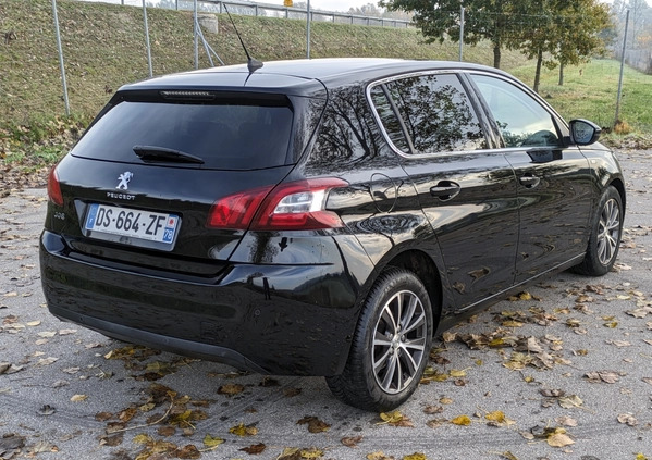 Peugeot 308 cena 39900 przebieg: 138000, rok produkcji 2015 z Brzozów małe 254